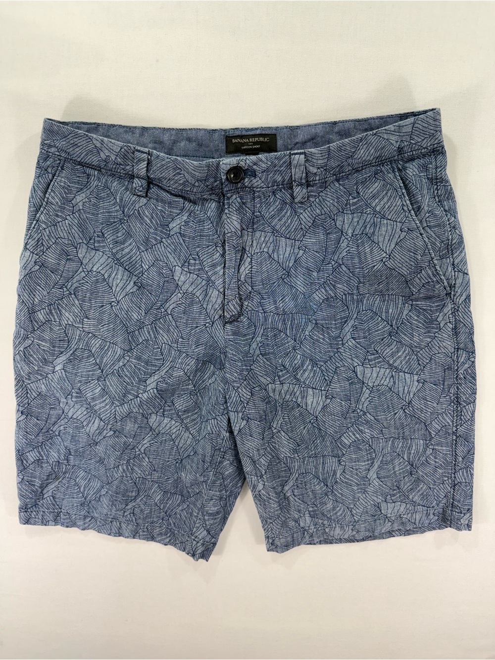 Banana Republic Emerson Short Abstract Cotton Shorts Waist 33
